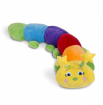 Мягкая игрушка – Гусеница, длина 144 см. 